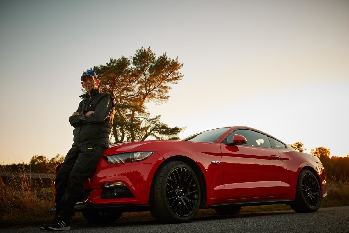 Lennart Ribring e o seu novo Ford Mustang V8