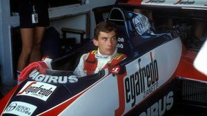 Ayrton Senna (BRA), Toleman TG183B-Hart. 1984 Brazilian Grand Prix at Jacarepagua.