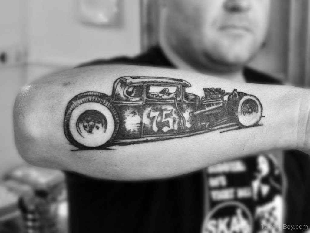 elegant-car-tattoo-on-arm-tb134