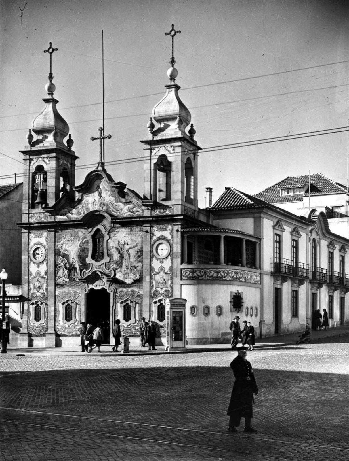 Igreja+do+Carvalhido+nos+anos+50+-+TeÃ³filo+Rego