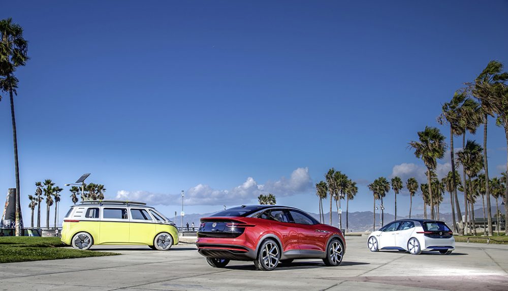 Die I.D.-Familie von Volkswagen auf der Los Angeles Auto Show 2017