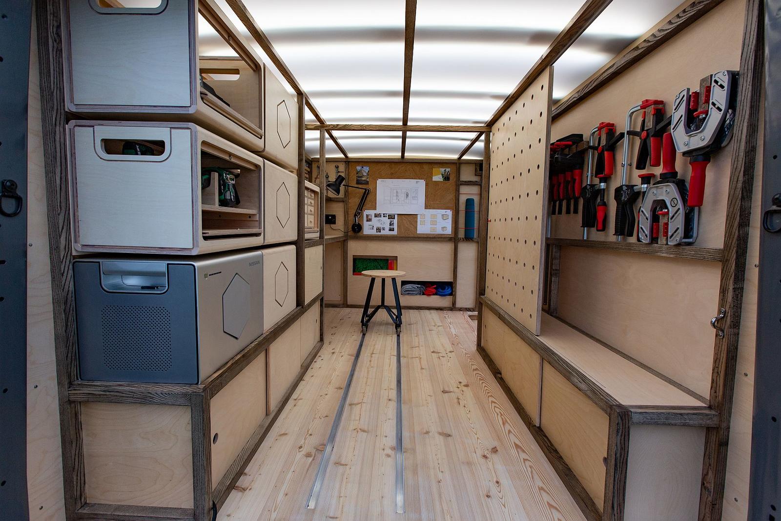 Nissan unveils NV300 Concept-van, a mobile workshop for a creati