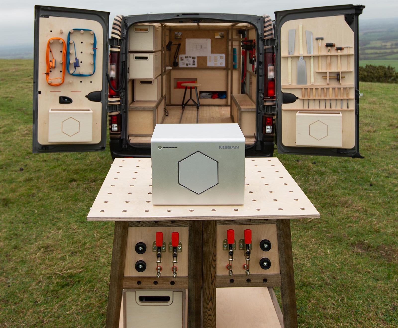 Nissan unveils NV300 Concept-van, a mobile workshop for a creati