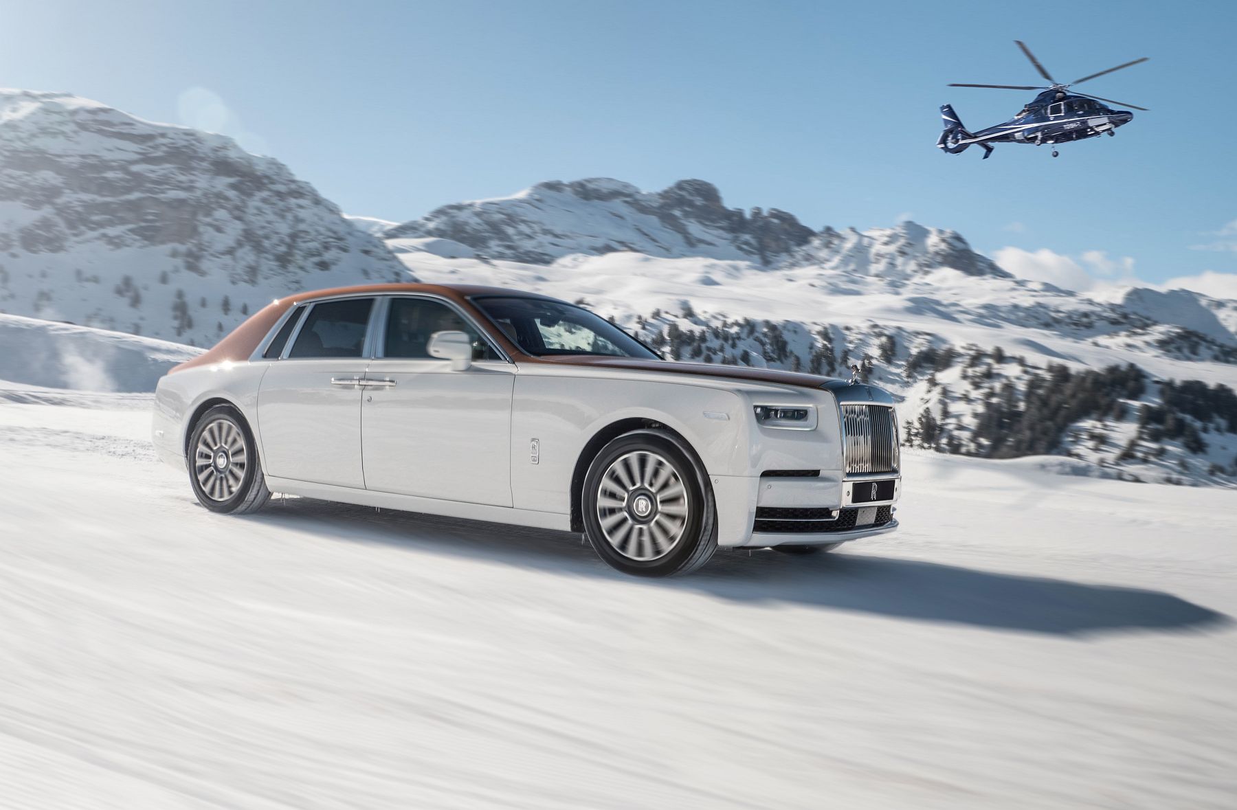 6. ROLLS-ROYCE PHANTOM GRACES THE SLOPES OF CORCHEVEL AND ST. MORITZ