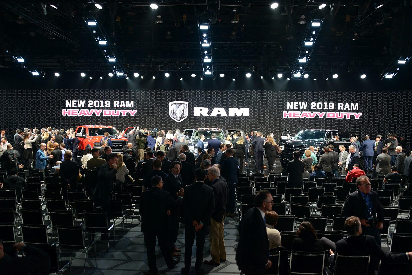 The 2019 Ram at the Detroit auto show