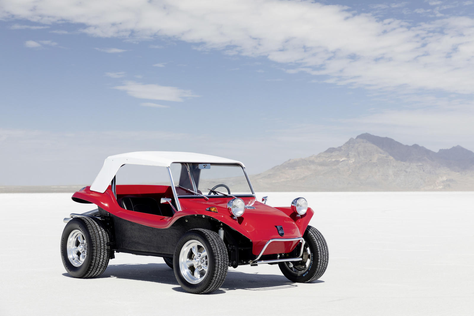This beach buggy called Meyers Manx has been developed in the 19