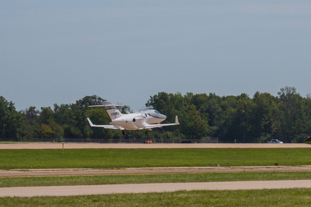 The HondaJet for the Around-the-World tour