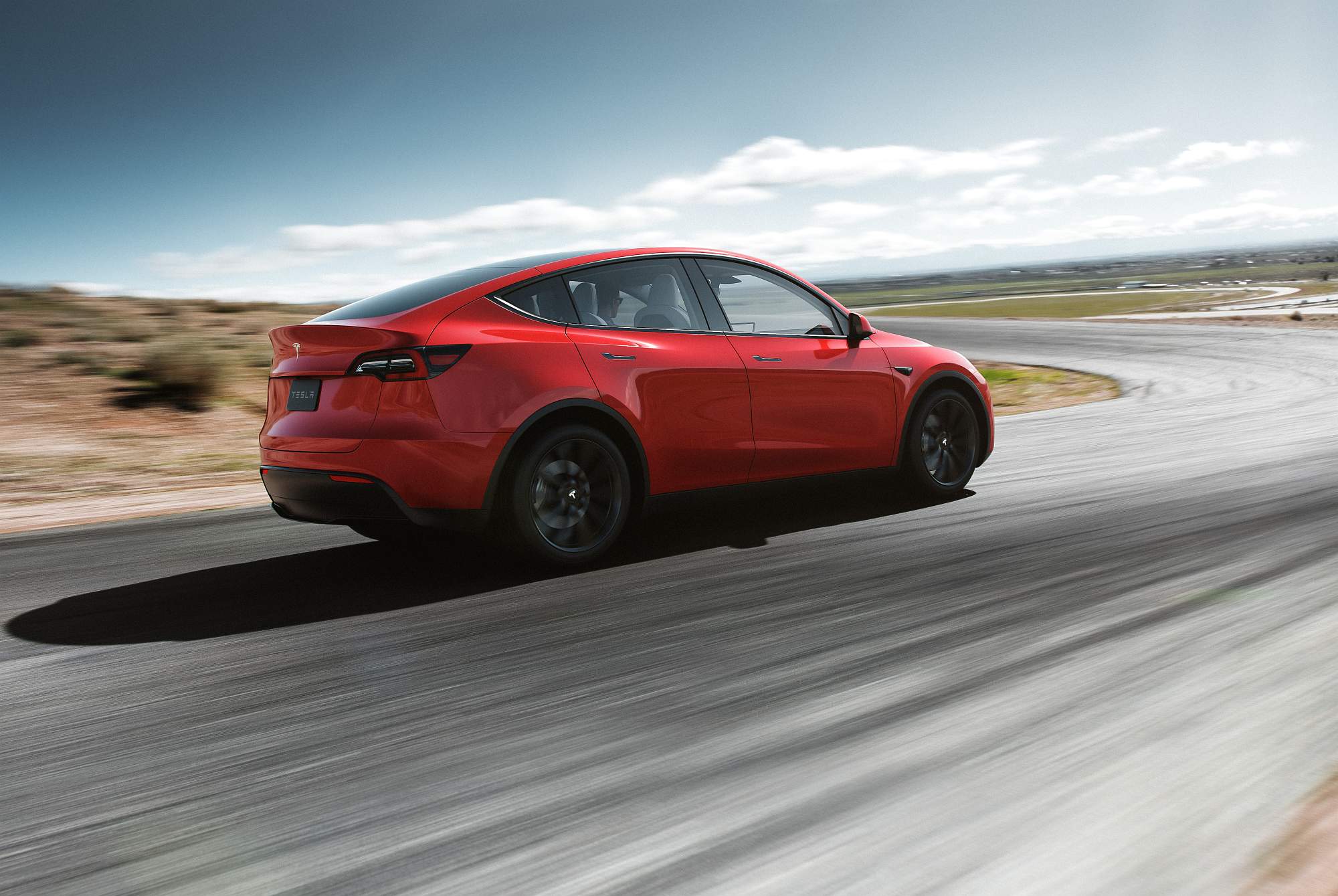 Model Y Rear 34 Red
