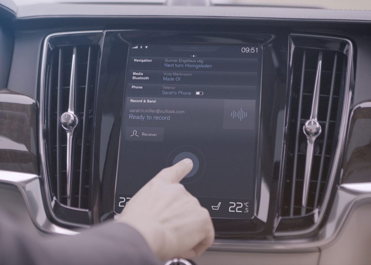 Volvo Cars’ Record and Send app