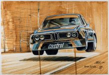 101 extraordinárias pinturas da BMW feitas com café
