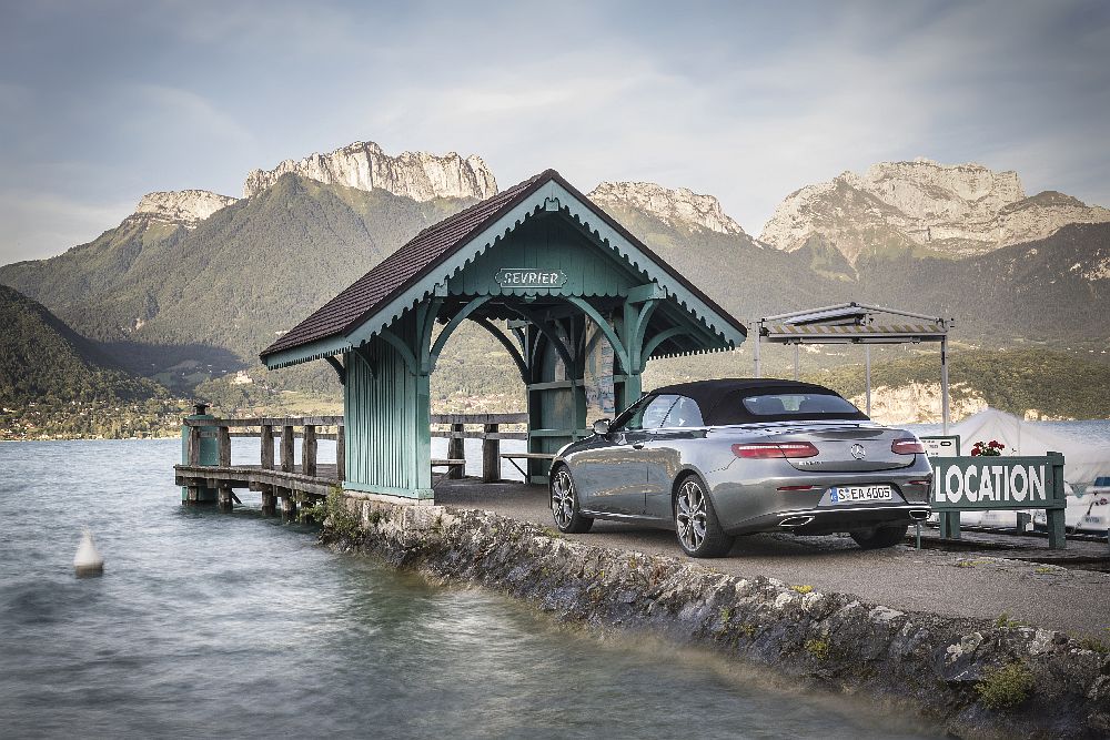 Das neue Mercedes-Benz E-Klasse Cabriolet / Montblanc 2107The new Mercedes-Benz E-Class Cabriolet / Montblanc 2017