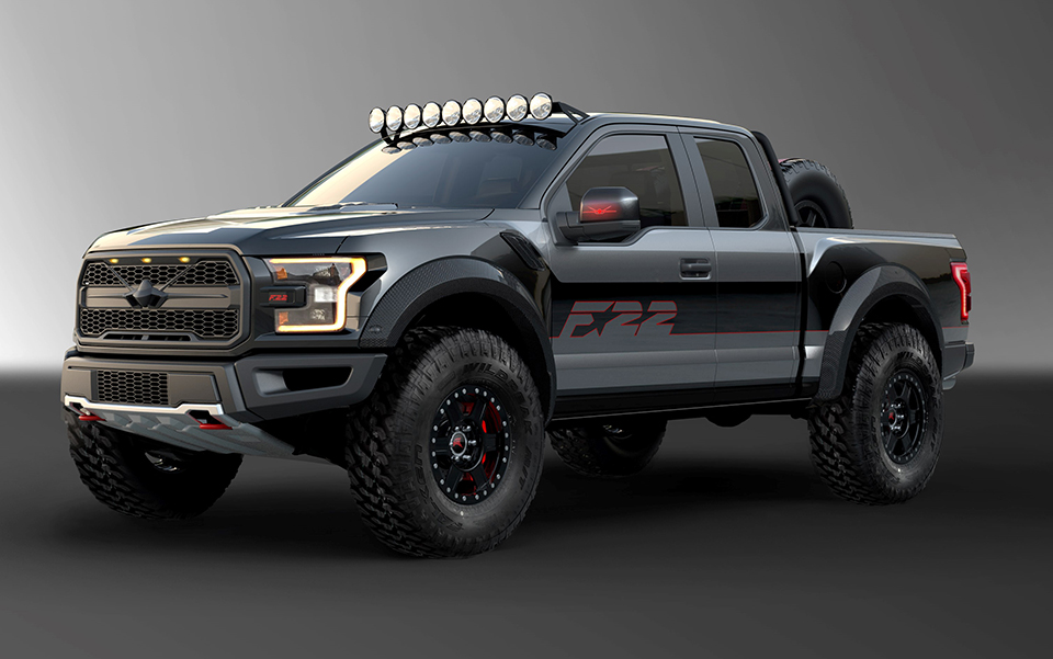 6-29-17-960-F-22-Raptor-FORD-Truck-front-3-4-view