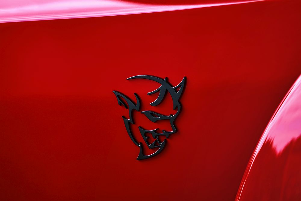 2018 Dodge Challenger SRT Demon fender logo.