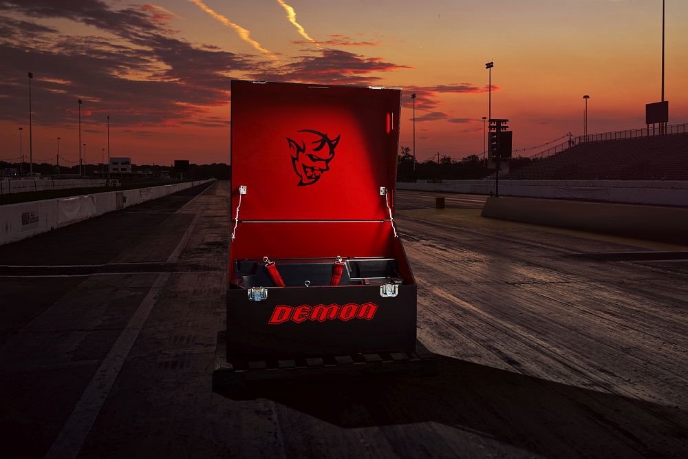 The Demon Crate holds components that maximize the 2018 Dodge Ch