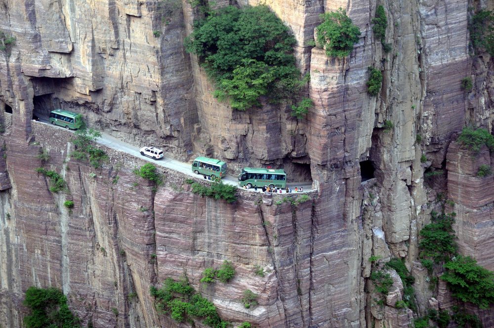 Guoliang Tunnel, China’s scarist road carved into a mountain