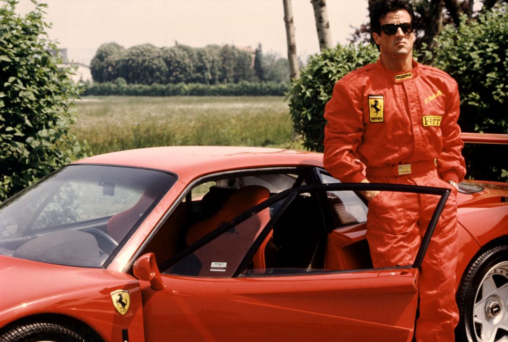 n Sylvester Stallone at Fiorano (1990)