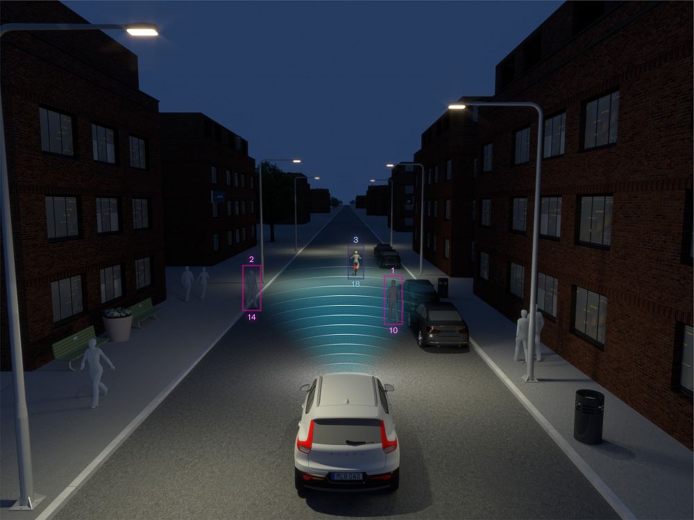 New Volvo XC40 – City Safety Darkness