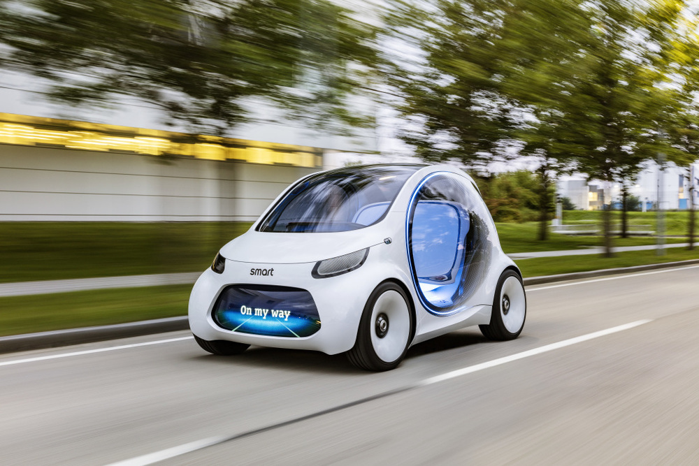 Autonomes Konzeptfahrzeug smart vision EQ fortwo: So sieht das Carsharing der Zukunft aus