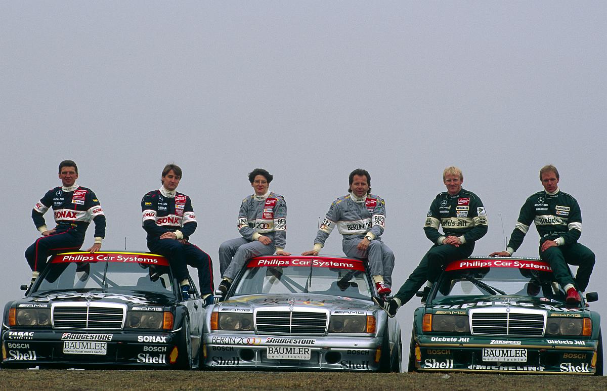 DTM, Fotoshooting Mercedes-DTM-Fahrer, Hockenheimring, 23.03.1993
