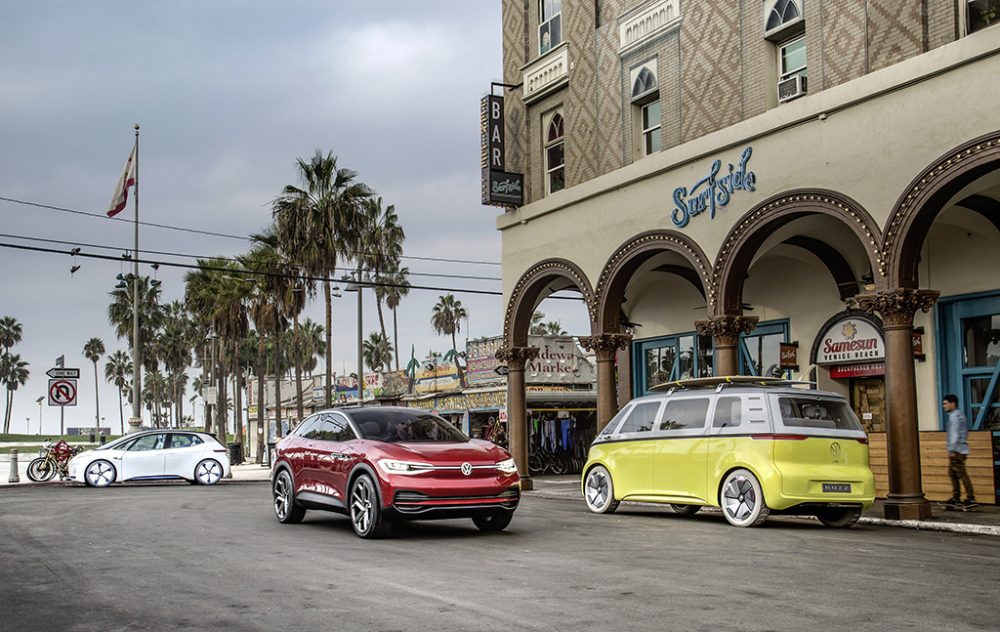 Die I.D.-Familie von Volkswagen auf der Los Angeles Auto Show 2017