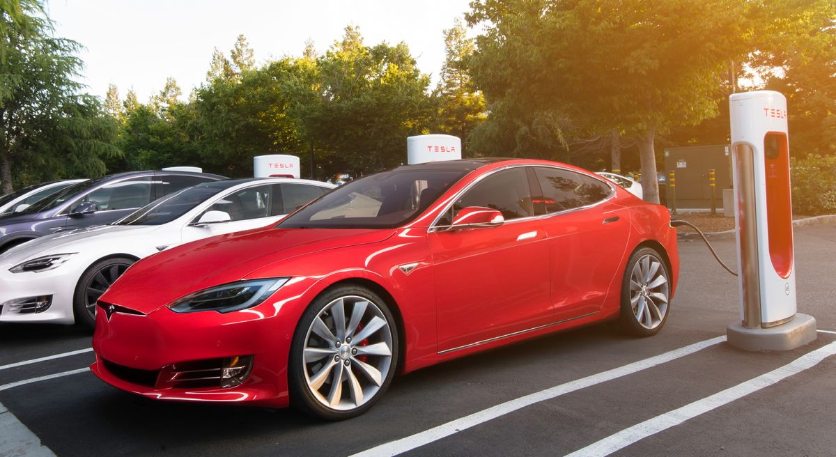 Supercharger _ Red Model S
