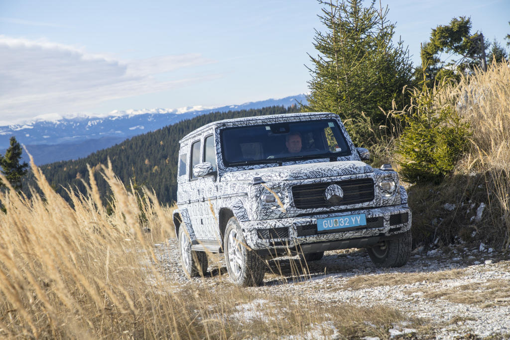 Die neue Mercedes-Benz G-Klasse: Die Legende auf dem Schöckl: Mehr Kontrolle, mehr Komfort