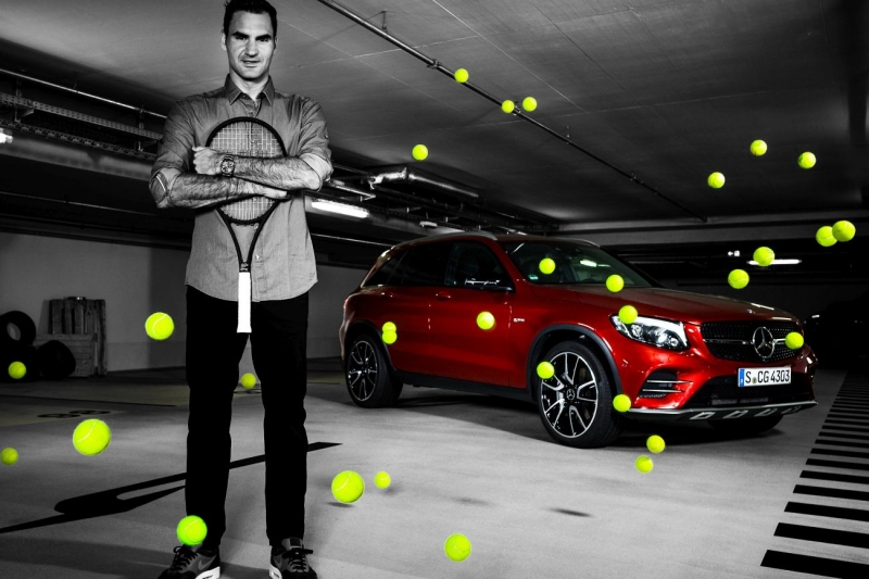 Erfolgreiche Partnerschaft wird verlängert: Zwanzigfacher Grand Slam-Sieger Roger Federer schlägt weiterhin mit Mercedes-Benz auf