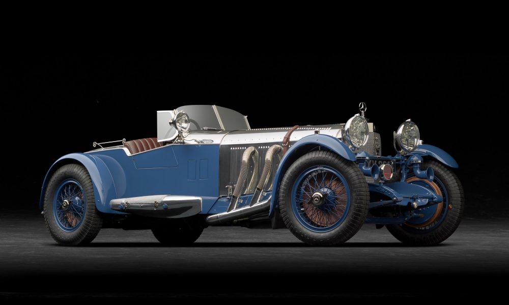 1928 Mercedes-Benz S front 3q dark