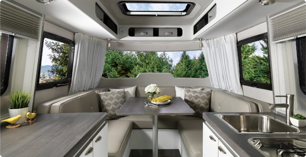 Nest-Travel-Trailers-Interior-Wingspan-White-Dinette