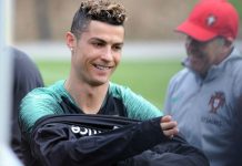 Foto que mostra como estão as pernas de CR7 dá que falar