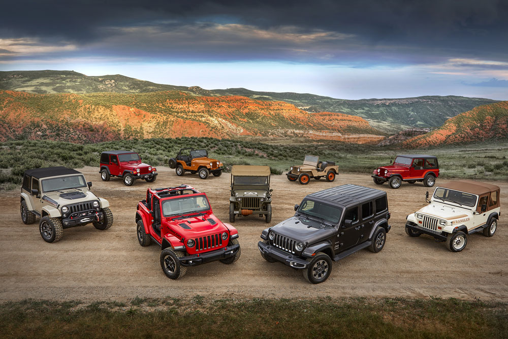 All-new 2018 Jeep® Wrangler Rubicon and Sahara with various his