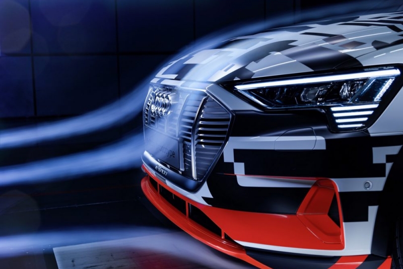 Streamline: Audi e-tron prototype  with decisive aerodynamics