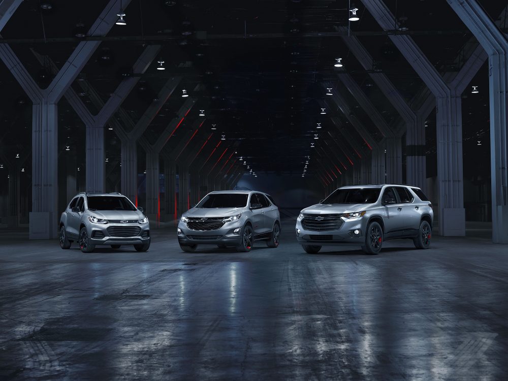 (L to R) Trax, Equinox and Traverse Redline Editions