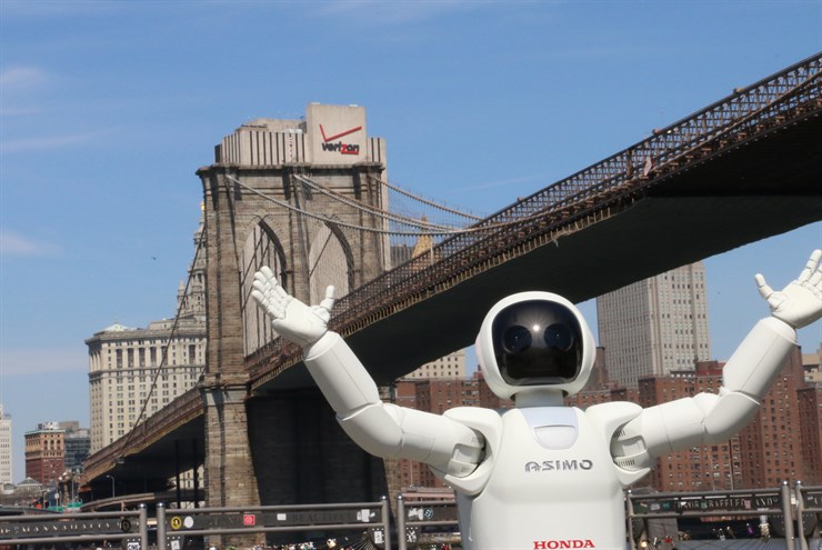 All-New ASIMO Takes A Stroll Around New York