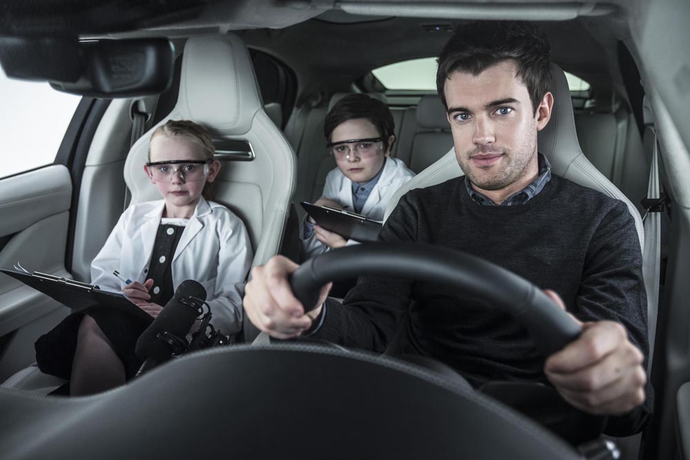 Jack Whitehall I-PACE tech tour with kids 5