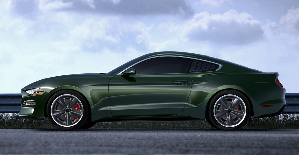 Steve+McQueen+Edition+Steeda+Bullitt+Mustang+Side+Blue