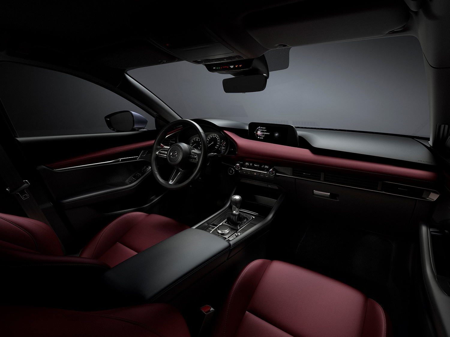 31_All-New-Mazda3_INT_COCKPIT_Burgundy_lowres