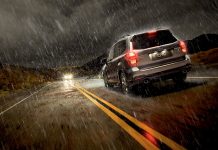 Sabe conduzir à chuva?