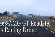 Mercedes AMG GT enfrenta drone de competição no Estoril