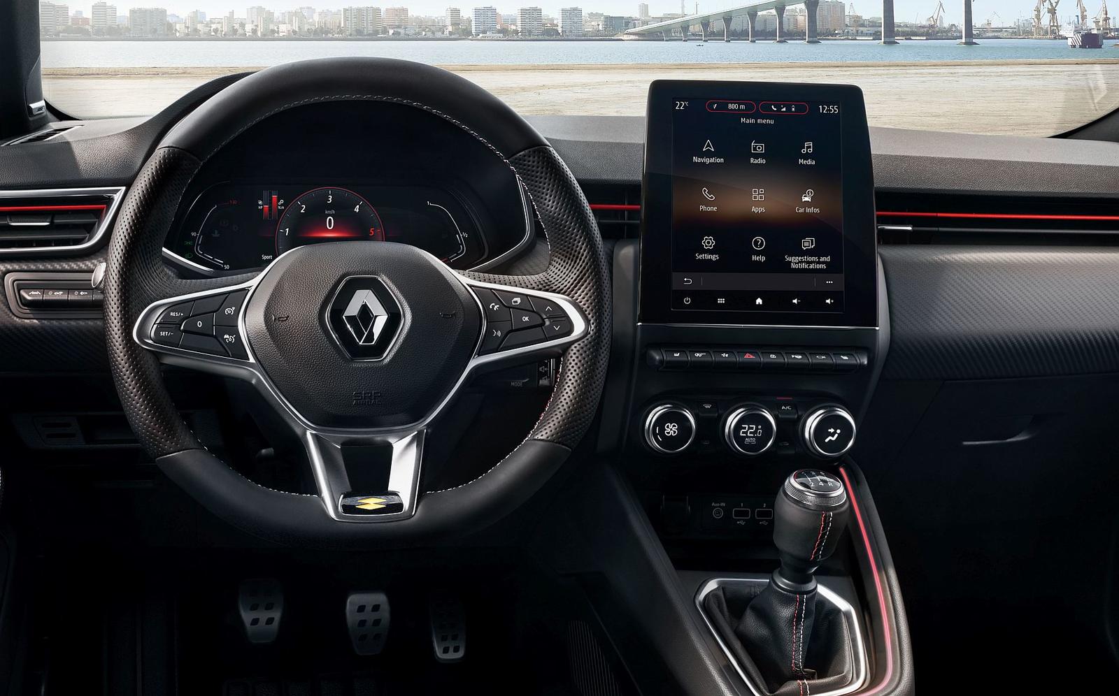 Renault Clio interior 2019 (2)_