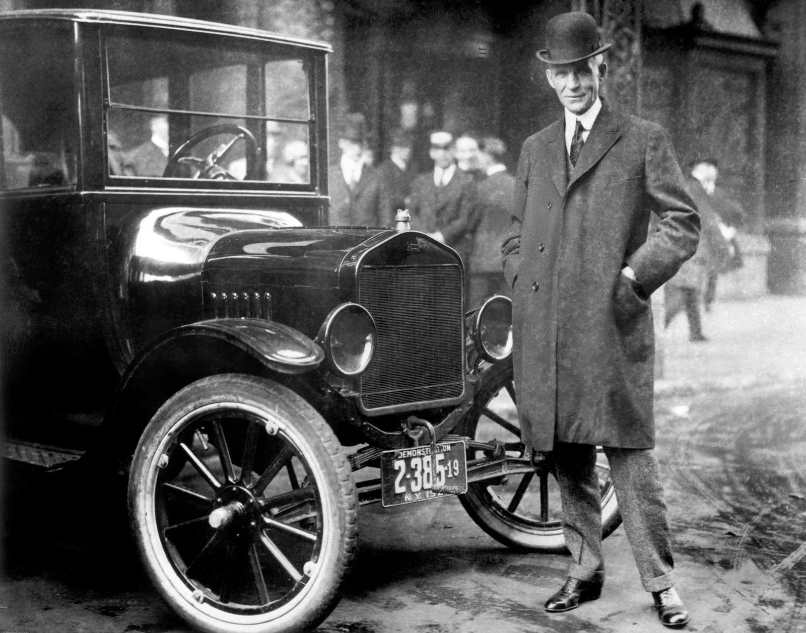 Henry Ford With 1921 Model T