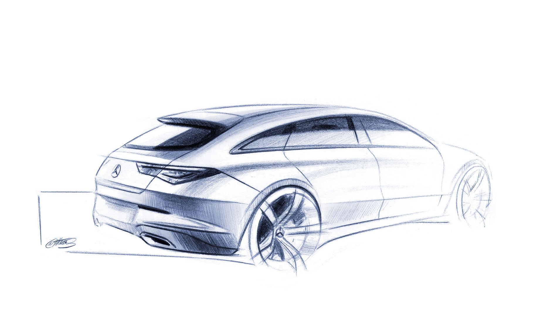 Mercedes-Benz CLA Shooting Brake, Designskizzen // Mercedes-Benz