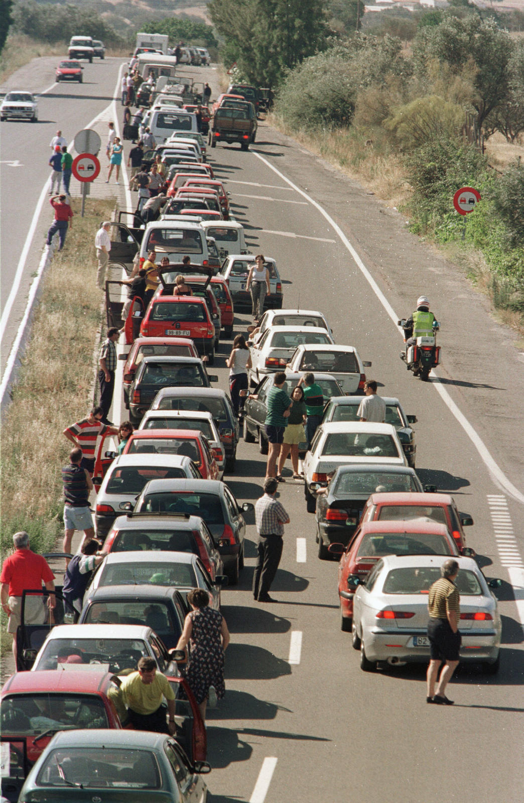 Transito na estrada Lisboa / Algarve ( zona de Ourique ) . Foto: STEVEN GOVERNO