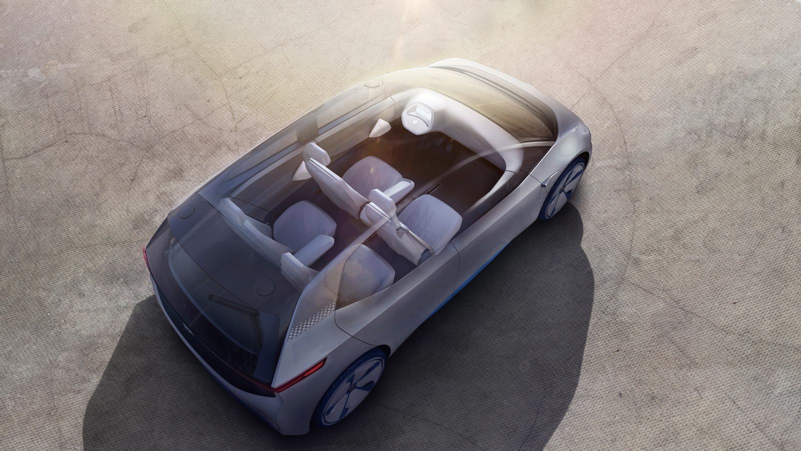 Volkswagen Showcar I.D. I.D. ? die Revolution. Der erste Volkswagen auf der vˆllig neuen Elektrofahrzeug-Plattform. Der erste Volkswagen, der f¸r das automatisierte Fahren vorbereitet ist.