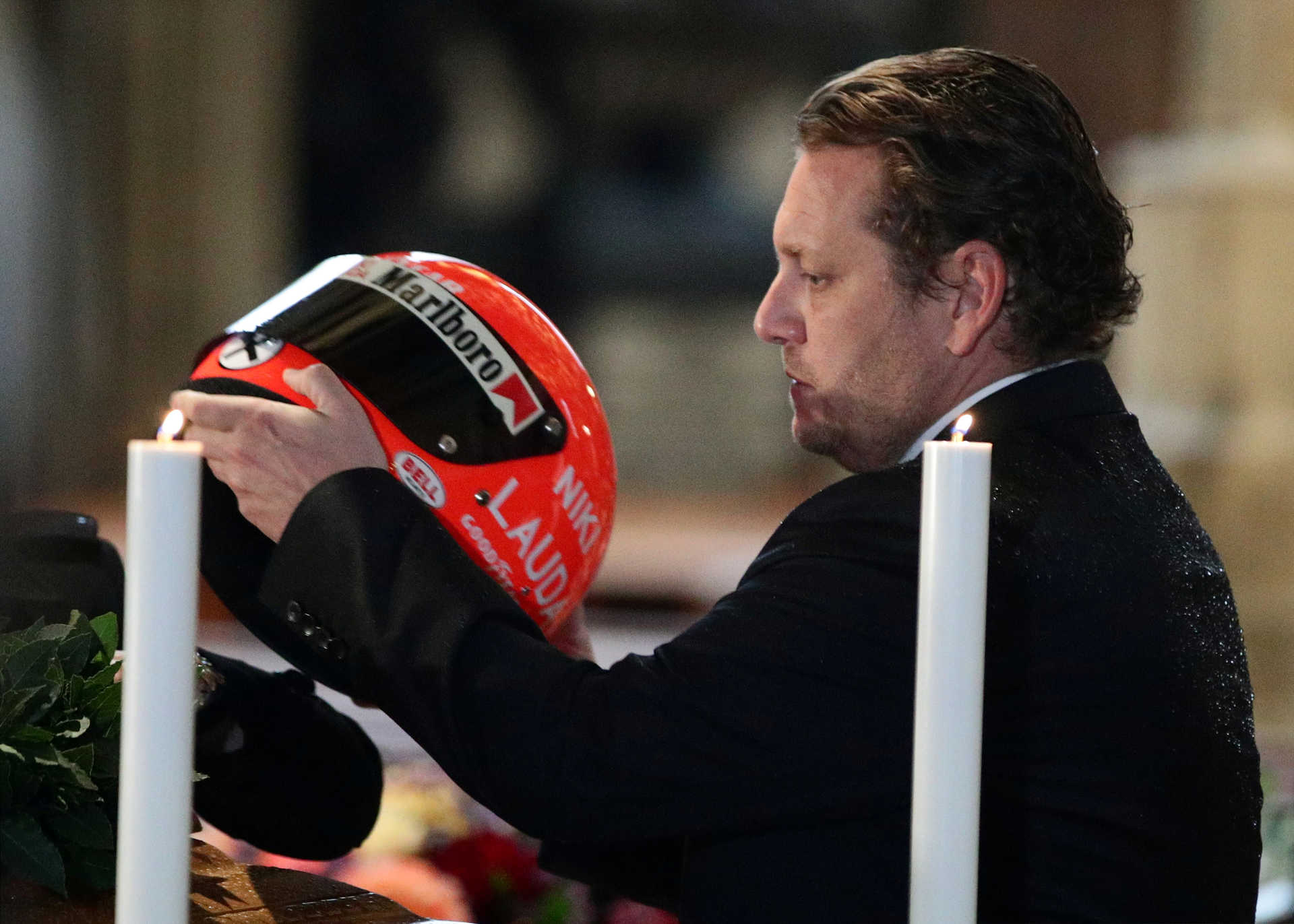 Funeral service for Austrian motor racing great Niki Lauda at St Stephen’s cathedral in Vienna