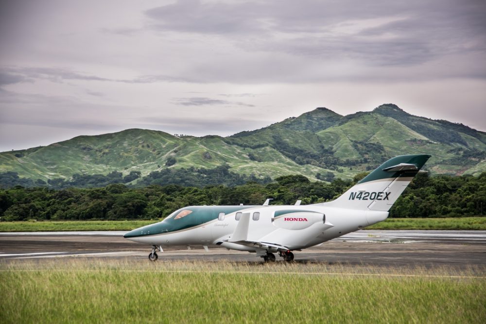 The HondaJet made its first appearance in Panama as part of a La