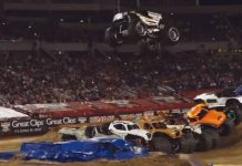 Monster Truck bate recorde de salto em comprimento (vídeo)