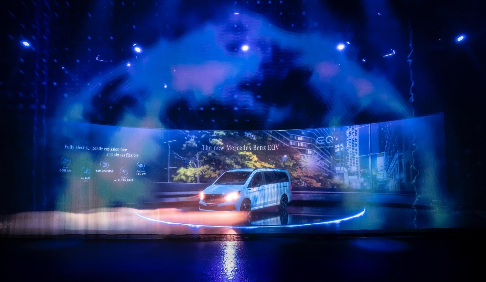 Weltpremiere Mercedes-Benz EQV (Stromverbrauch kombiniert: 27,0 kWh/100 km; CO2-Emissionen kombiniert: 0 g/km, Angaben vorläufig) – Sindelfingen 2019 // World premiere Mercedes-Benz EQV (combined power consumption: 27.0 kWh/100 km; combined CO2 emissions: 0 g/km, provisional figures) – Sindelfingen 2019