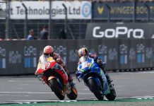 MotoGP/Grã-Bretanha: Golpe de Rins tira triunfo a Márquez; Oliveira ‘abalroado’ por Zarco