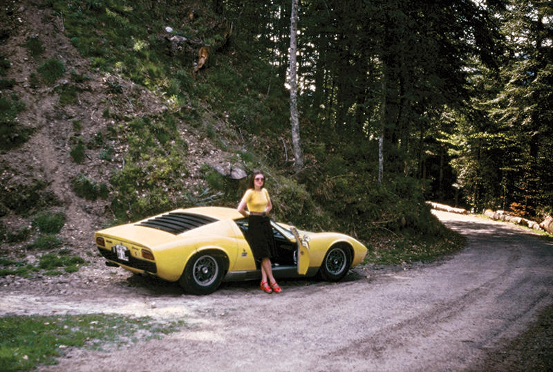 One of Mr. Weber’s girlfriends as photographed with the Miura near Freiburg.